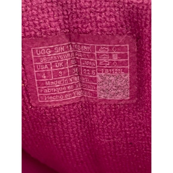 UGG Glitter Pink Slide Sandals Big Kids Size 4 1116688K - Picture 11 of 11
